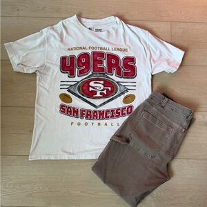 Abercrombie 49ers Graphic Tee mens size medium